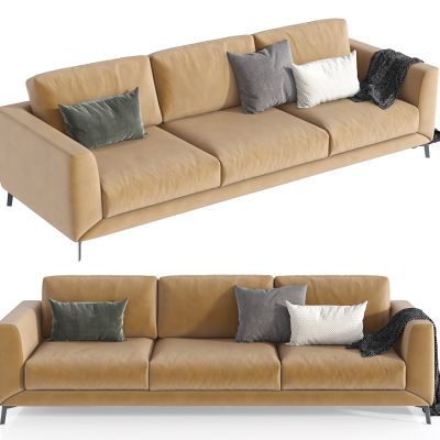 现代皮制三人沙发，三人沙发，休闲沙发，接待沙发，大厅沙发，多人沙发