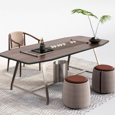 新中式茶桌椅组合