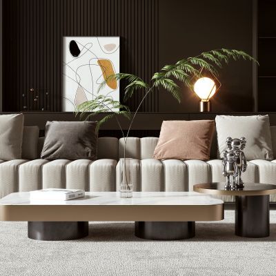 现代沙发茶几组合