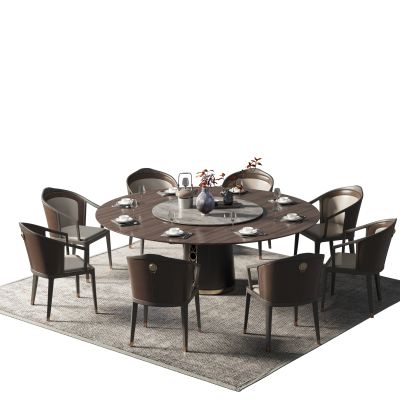 新中式餐桌椅组合