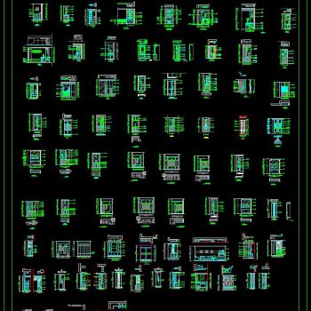 玄关鞋柜70款 CAD图库