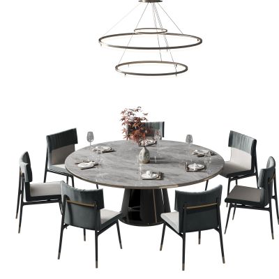 新中式餐桌椅组合