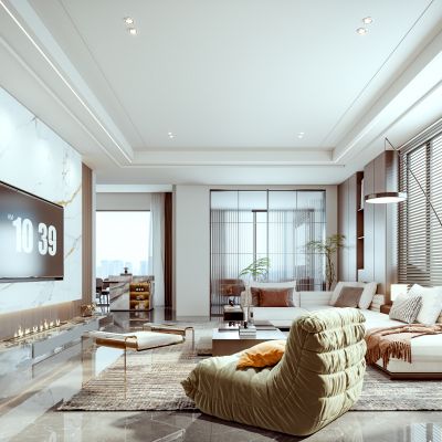 现代轻奢家居客厅