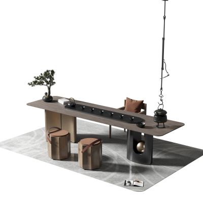 新中式茶桌椅组合