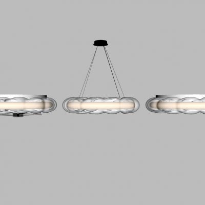 现代吊扇灯 现代吊灯 吸顶灯 环形奶油灯 客厅吊灯 卧室吸顶灯 儿童房吊扇灯