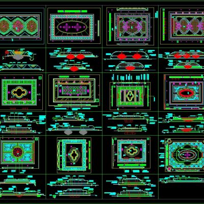 整木家居 天花吊顶 CAD图集