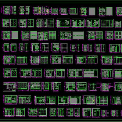 经典衣柜 CAD图库