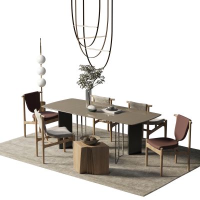 现代餐桌椅组合
