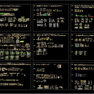 餐饮CAD图集 星巴克麦当劳等