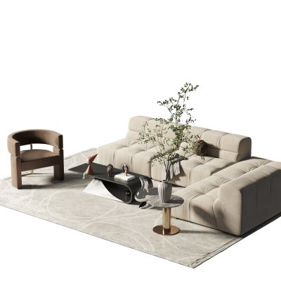 现代沙发茶几组合