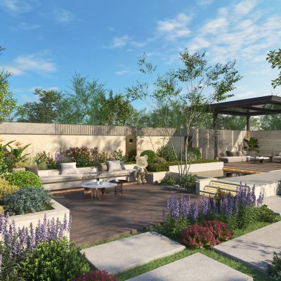 现代别墅庭院景观