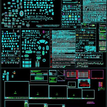平立面CAD 图库、图框