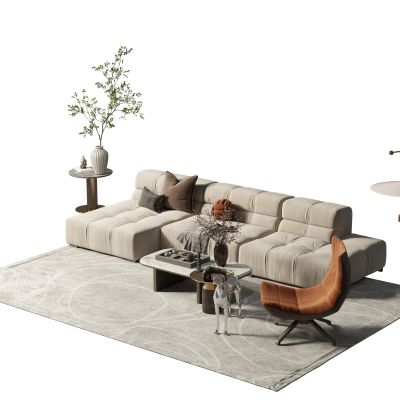 现代沙发茶几组合