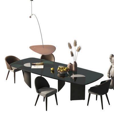 现代餐桌椅组合