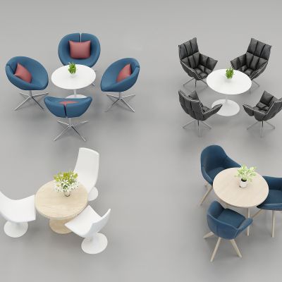 现代洽谈桌椅组合