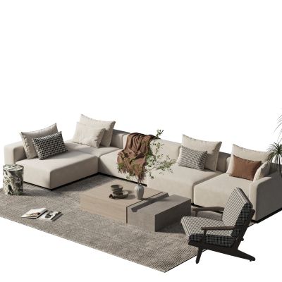 现代沙发茶几组合