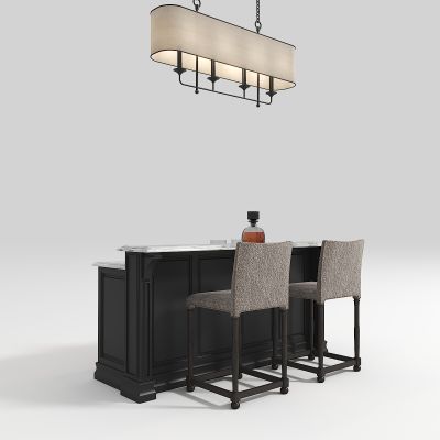 美式吧台桌椅组合