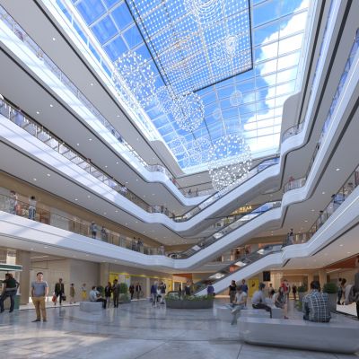 现代商场中庭