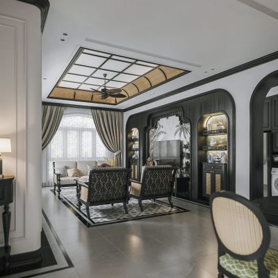 东南亚风客餐厅，厨房