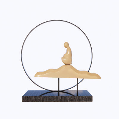 室内禅意摆件组合SU模型