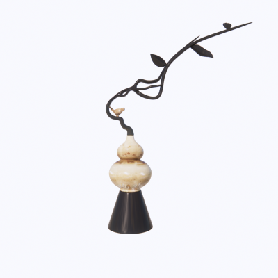 室内禅意摆件组合SU模型