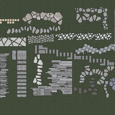 景观微地形 铺装