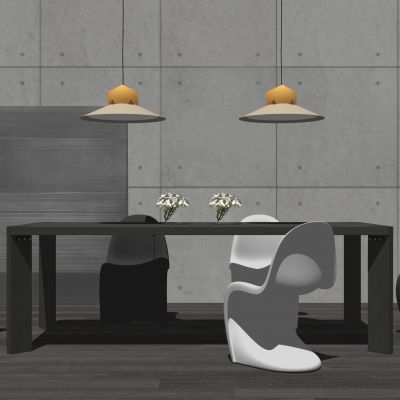 现代室内餐桌椅