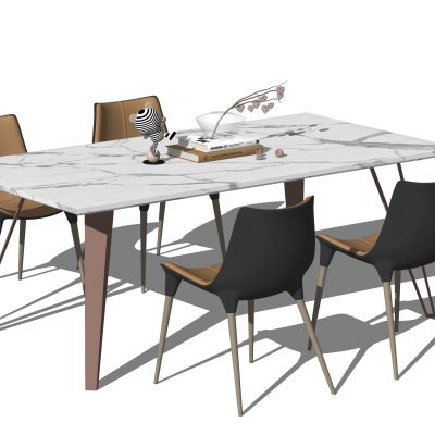 现代室内餐桌椅