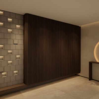 现代侘寂风家居玄关