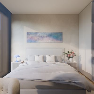 现代侘寂风家居卧室