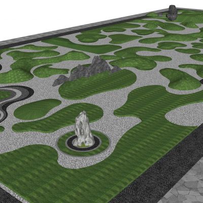 景观微地形 铺装