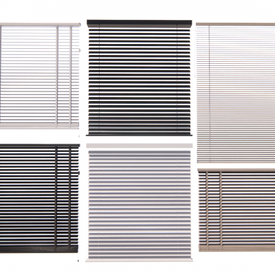 现代百叶帘 百叶窗 百叶帘组合 铝合金窗户 窗纱 卷帘 竹帘 升降帘 窗帘 窗帘组合