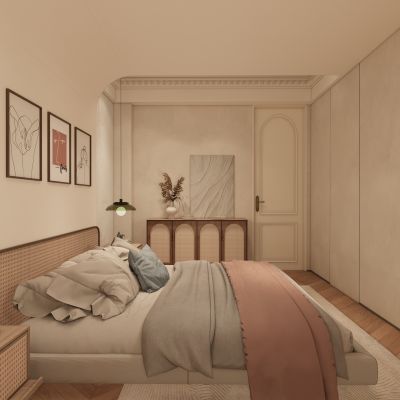 现代意式家居卧室