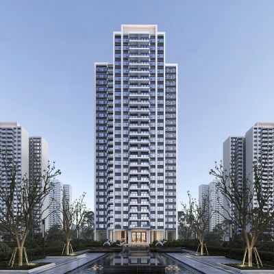 现代高层住宅冷调