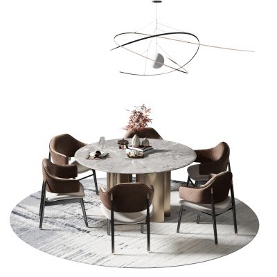 新中式餐桌椅组合