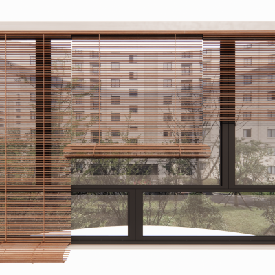 现代百叶帘卷帘竹帘遮阳帘百叶窗