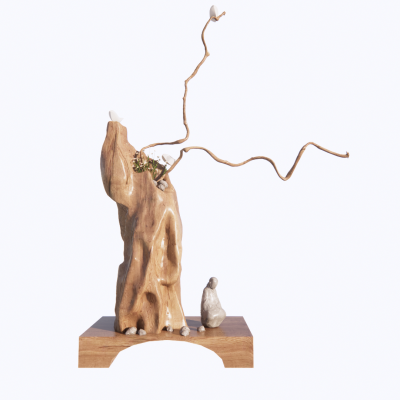 室内禅意摆件组合SU模型