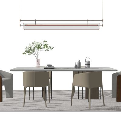 现代室内餐桌椅