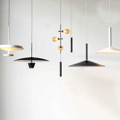 现代轻奢金属吊灯艺术异形灯水晶客厅餐厅灯具组合