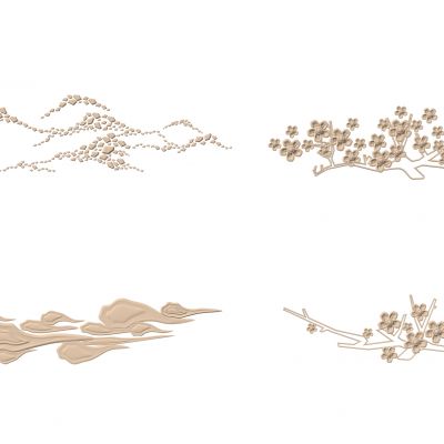 新中式墙面装饰小品