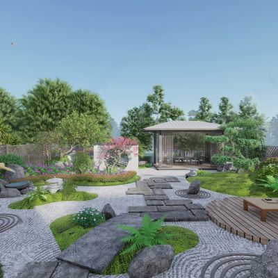 日式庭院 别墅花园