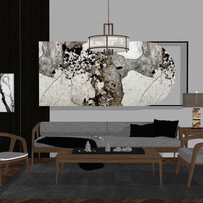 新中式沙发组合