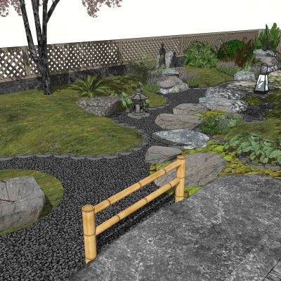 日式庭院 别墅花园