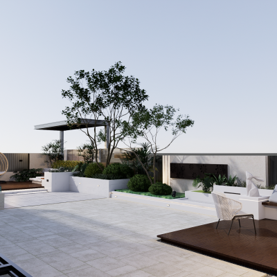 现代庭院景观 别墅庭院