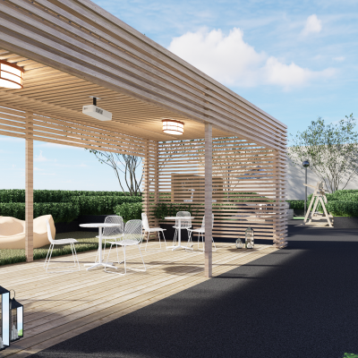 现代庭院景观 别墅庭院