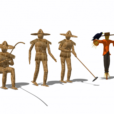 农具农家乐小品