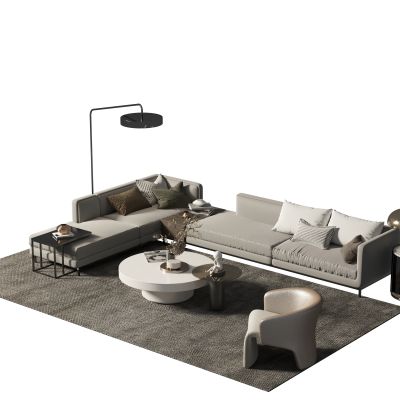 现代沙发茶几组合