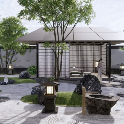日式庭院 别墅花园