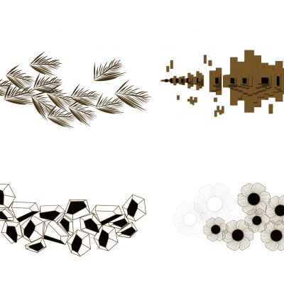 新中式墙面装饰小品