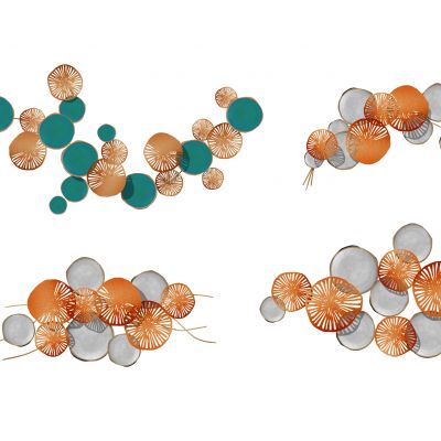 新中式墙面装饰小品